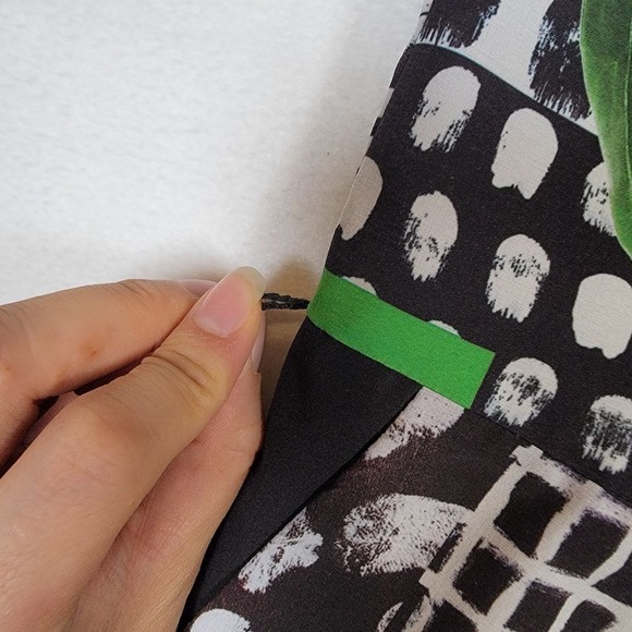 CLOVER CANYON Romper Womens S Small Patchwork Abstract Floral Print MISSING BELT - Picture 10 of 13